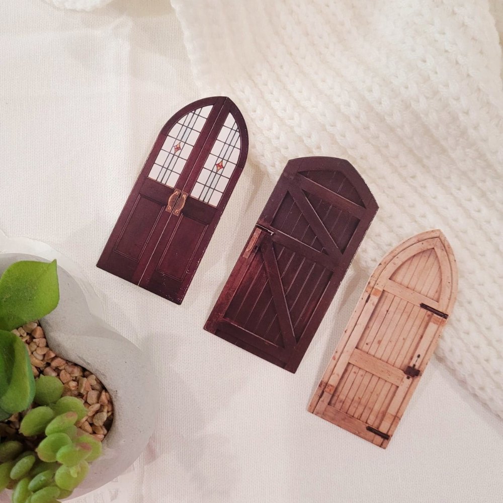 Antique-Style Door Diecuts - 10 pieces - Rachel The Turtle Journal - Fancy (10 pieces) - -