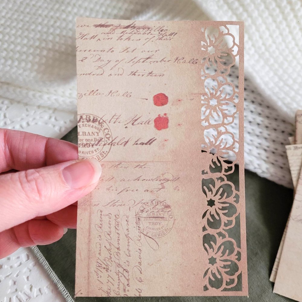 Floral Lace Paper Pack (20 pack) - Rachel The Turtle Journal - Driftwood (20 pack) - -