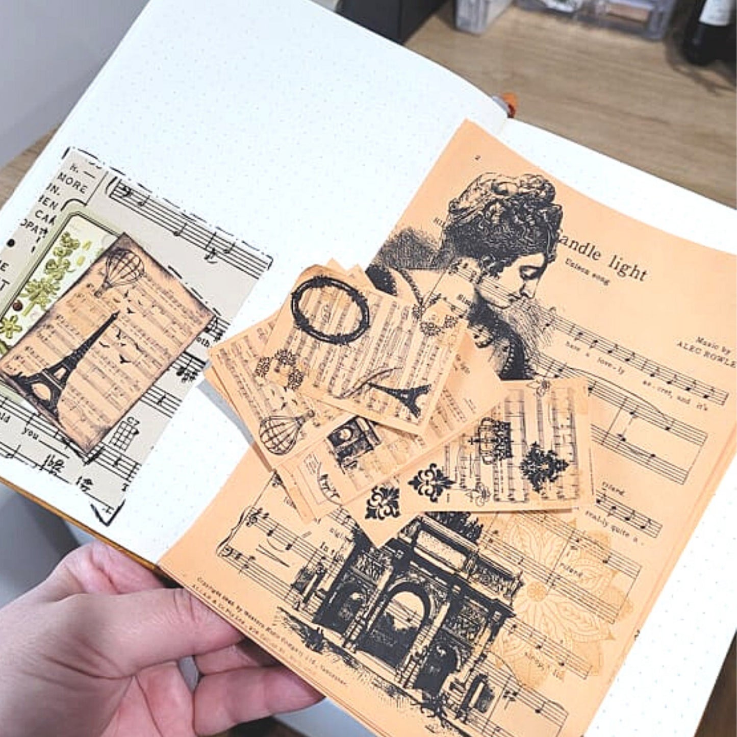 Printable: Paris Music Pages Bundle - circa 1945 - Rachel The Turtle Journal - - -