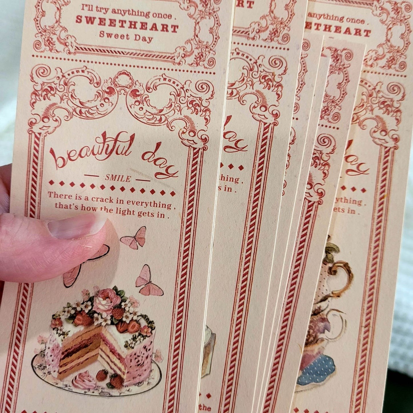 Serenade Cardstock Piece Set - 8 piece - Rachel The Turtle Journal - Afternoon Tea (8 piece) - -