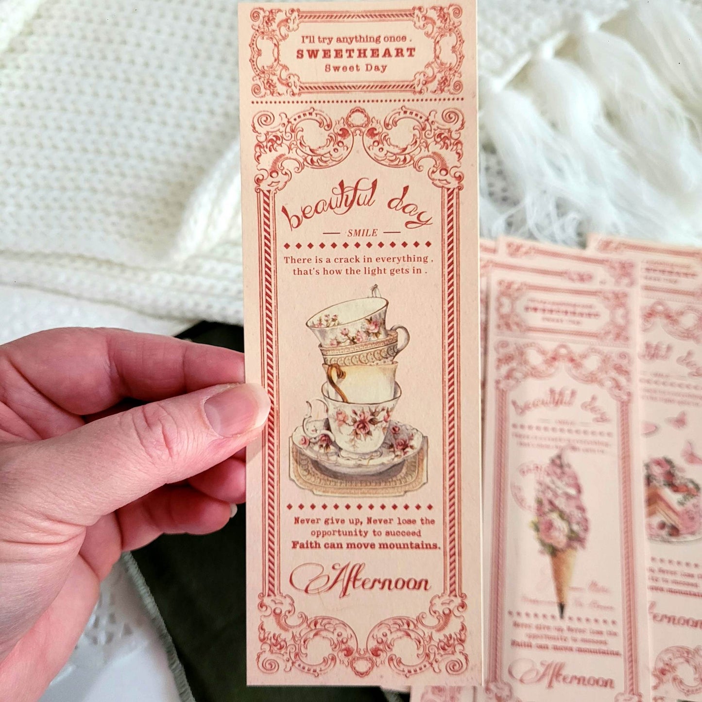 Serenade Cardstock Piece Set - 8 piece - Rachel The Turtle Journal - Afternoon Tea (8 piece) - -