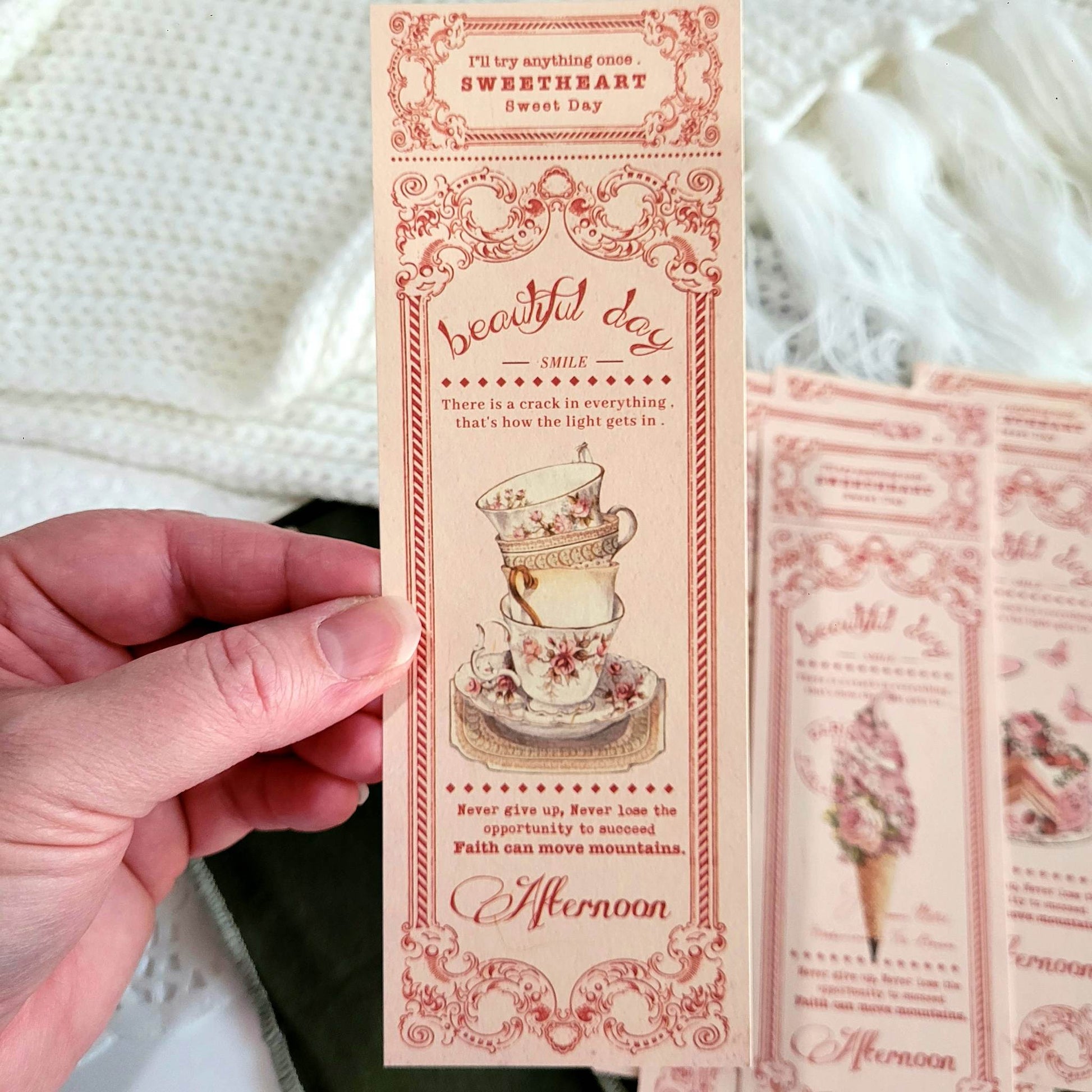 Serenade Cardstock Piece Set - 8 piece - Rachel The Turtle Journal - Afternoon Tea (8 piece) - -