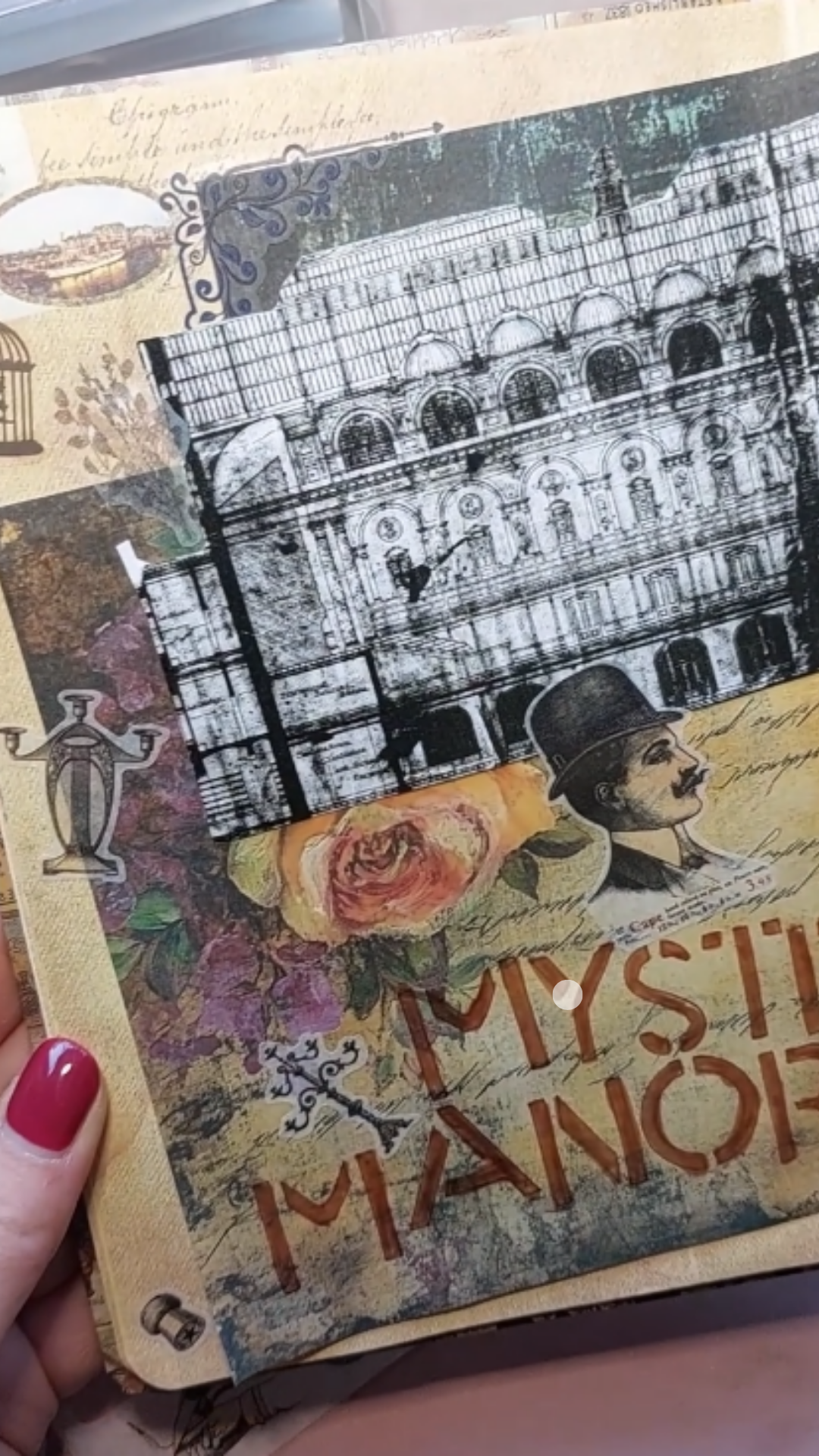Junk Journal with Me: Step Inside Mystery Manor 🕯️🏰