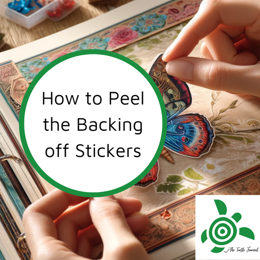How to peel the backing off my stickers. "Help! I'm can't get the back off my stickers!"