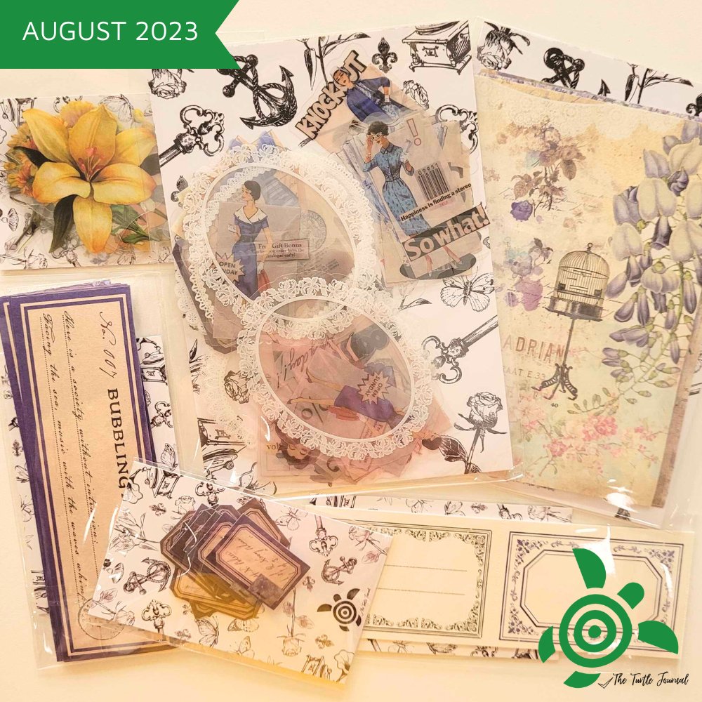Aussie Papercrafters, Scrapbookers, and Journalers: Dive into the Turtle Treasure Subscription Box! - Rachel The Turtle Journal