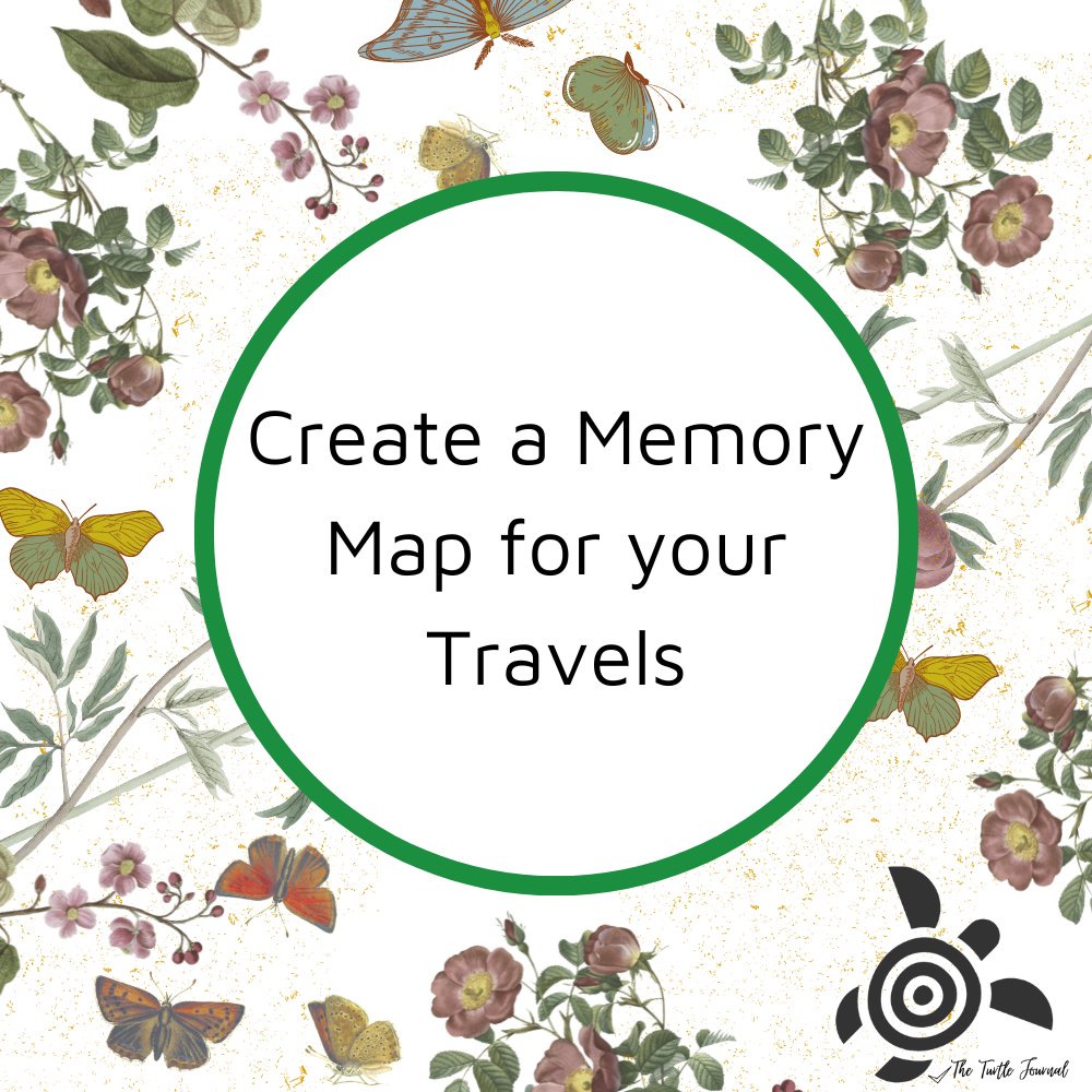Holiday Memories with a Memory Map: Creative Ways to Document Your Travels - Rachel The Turtle Journal