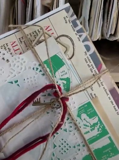 Nostalgia and the Vintage Ephemera Craft Mystery Box - a story from Wendy - Rachel The Turtle Journal