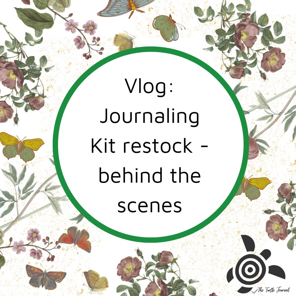 Vlog: Behind the Scenes of a Journaling Kit Restock - Rachel The Turtle Journal