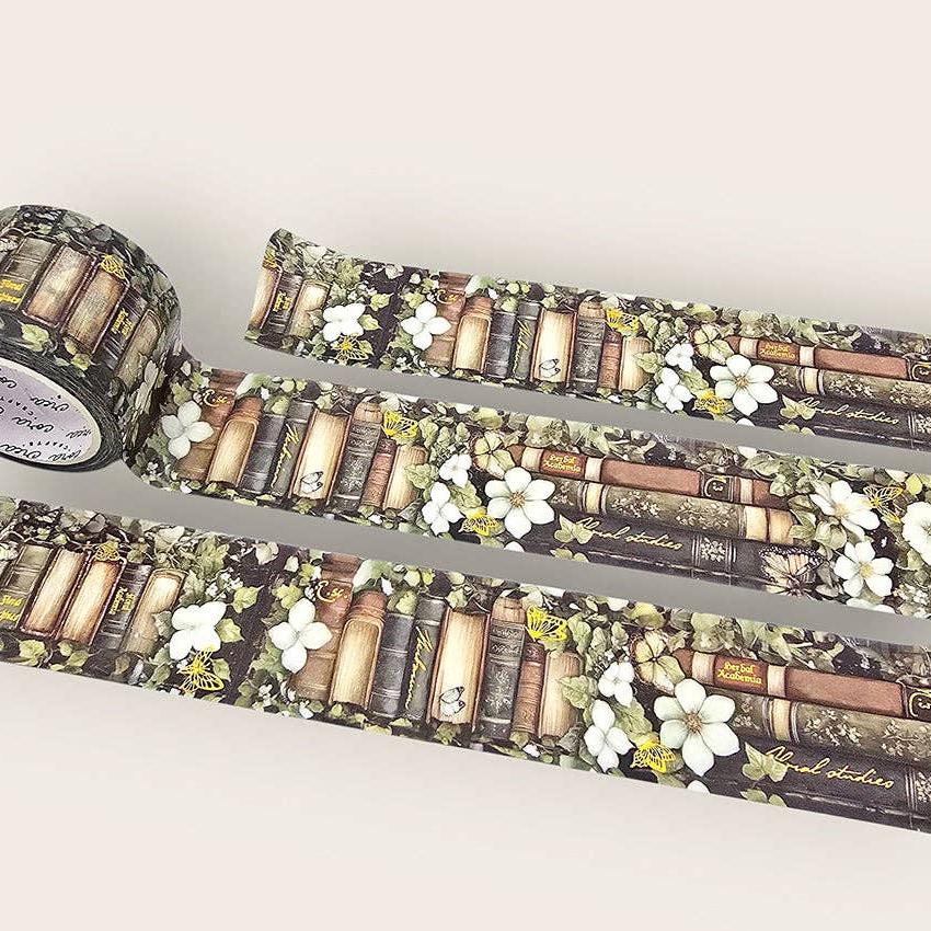 Summer Academia Foil Washi Tape - Cora Crea Crafts (10m roll)-Rachel The Turtle Journal