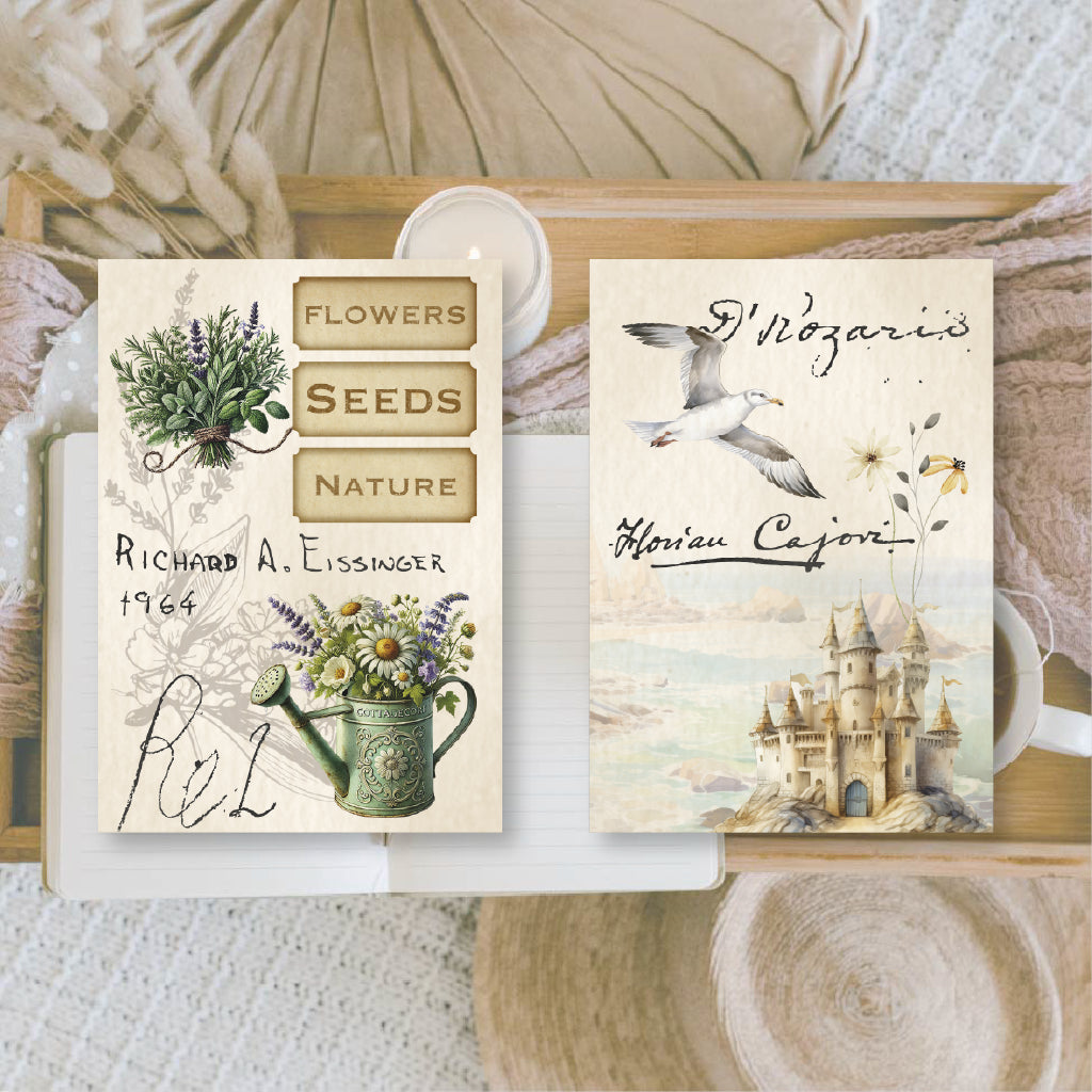 Scent of Summer Scrap Junk Journaling Paper (24 pieces) - Plan & Plot Studio