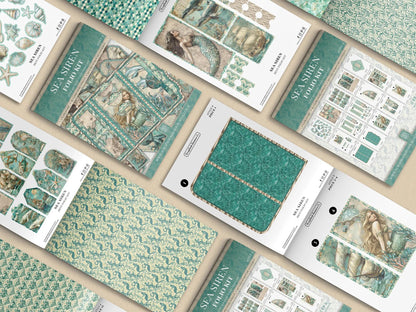 Sea Siren Mini Folio Kit - Scrapbook Resource Co