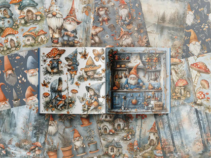 Gnome Village Patterned Paper Pad - Scrapbook Resource Co from the UK