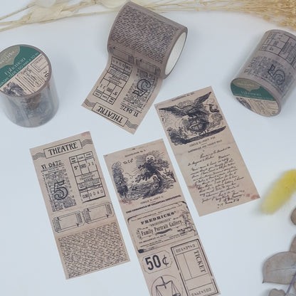Ephemera Wide Washi Tape Roll (10m long) Plan and Plot Studio