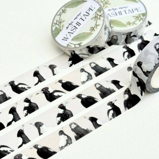 Magpies Washi (15mm width) 10m roll - Bridget Farmer