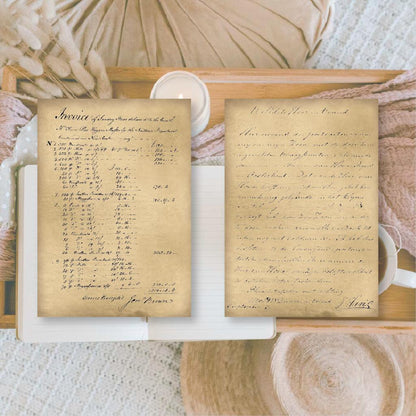 Written Records Small Ephemera Paper (24 pieces) - Plan & Plot Studio-Rachel The Turtle Journal