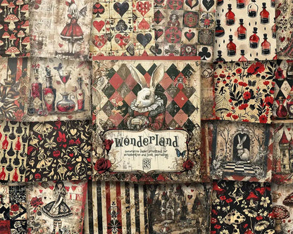 Wonderland Patterned Paper Pad - Scrapbook Resource Co from the UK