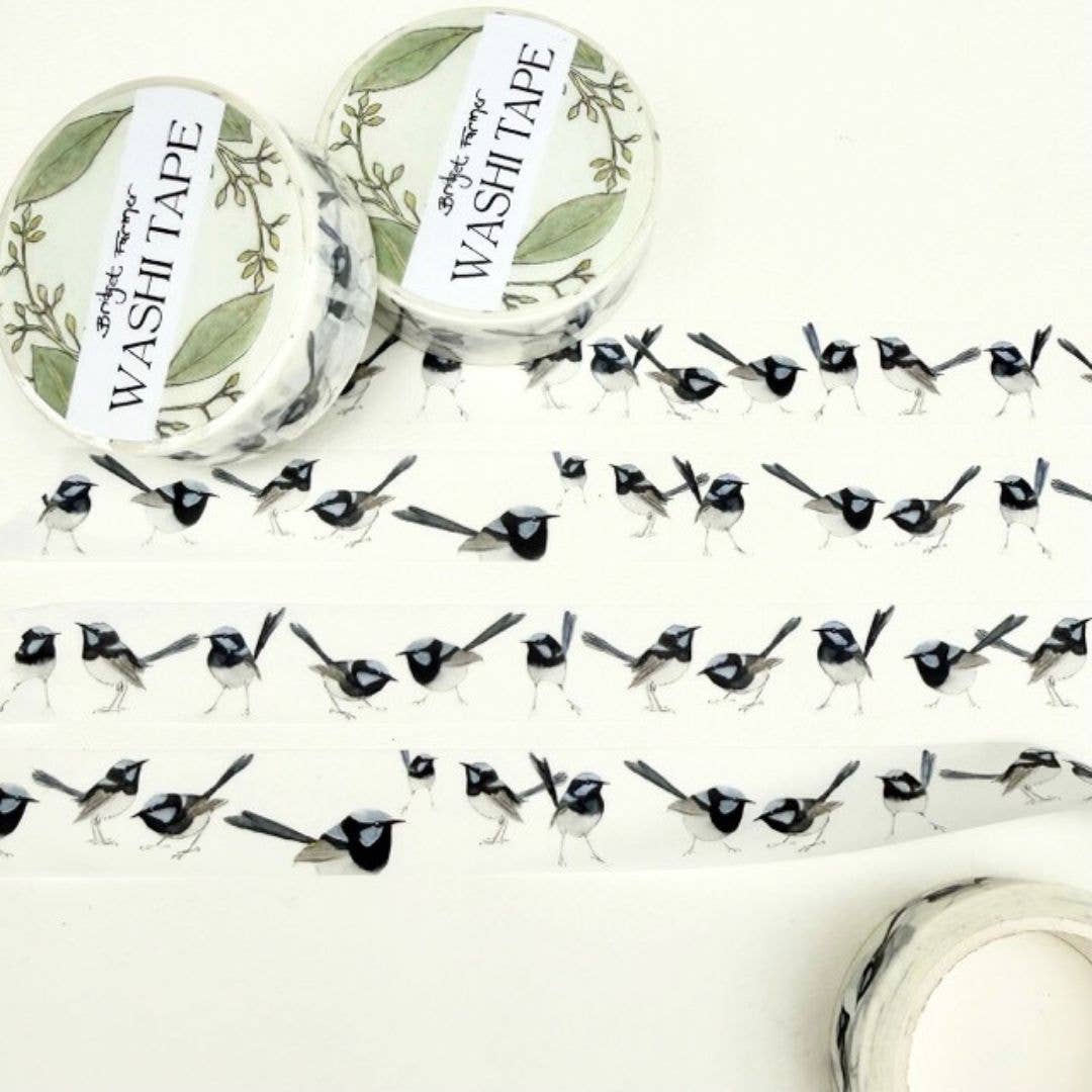 Fairywren Washi (15mm roll) - Bridget Farmer
