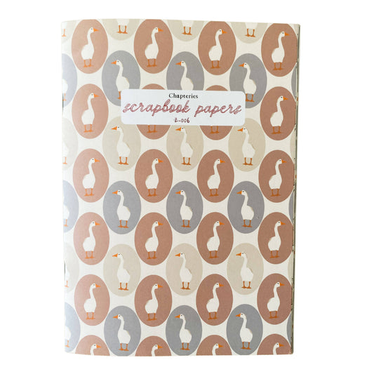 A5 Mother Goose Booklet Scrapbook Patterned Papers - Chapteries from France