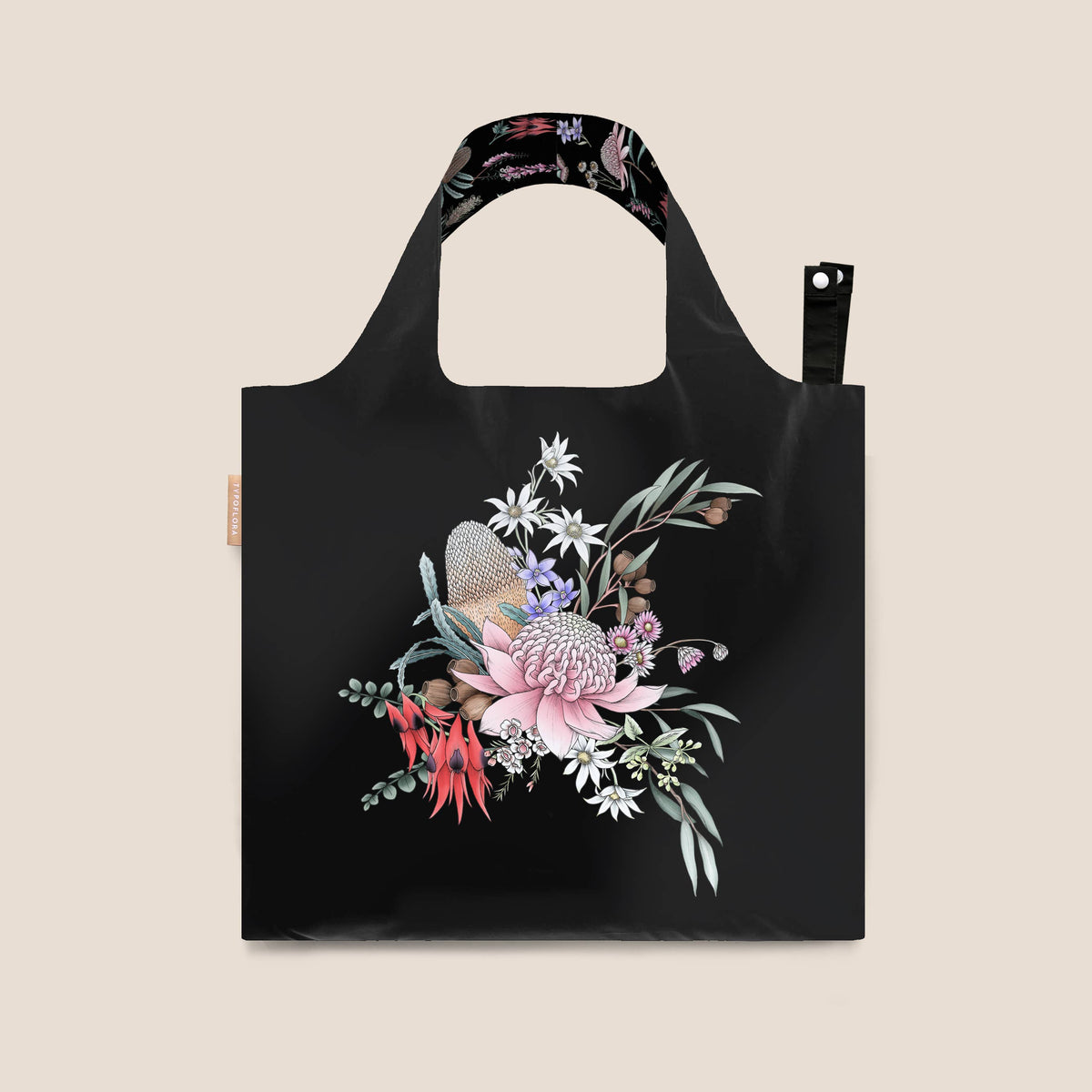 Blooming Waratah Reusable Bag Craft Gift Tote - Typoflora (1)