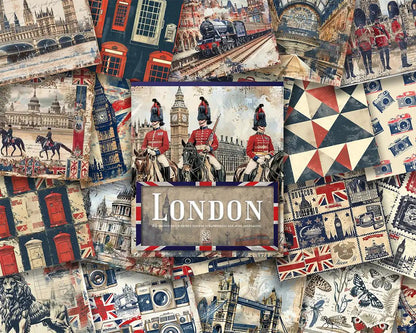 London Patterned Paper Pad - Scrapbook Resource Co from the UK