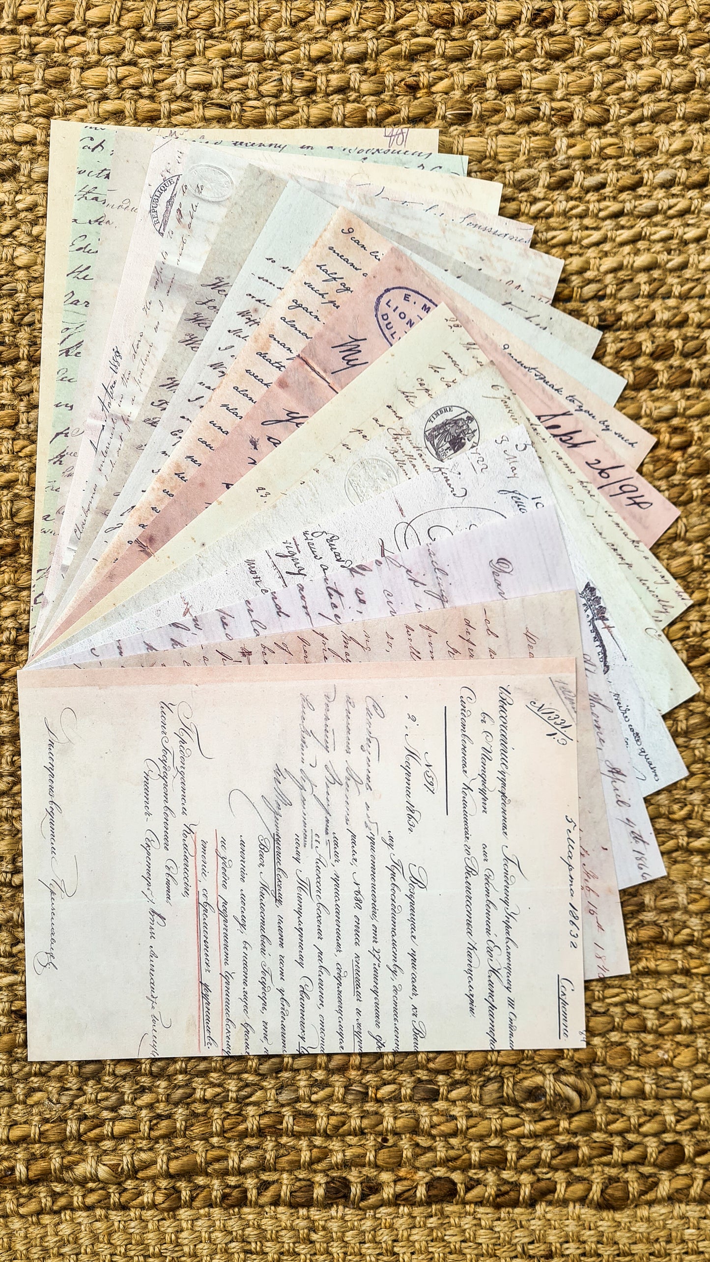 A5 Vintage Patterned Paper Packs (15 pieces)-A5 Patterned Papers Journaling Flowerpedia Floral Vintage Signage Vintage Ledger Broadsheets 15-pack-Rachel The Turtle Journal