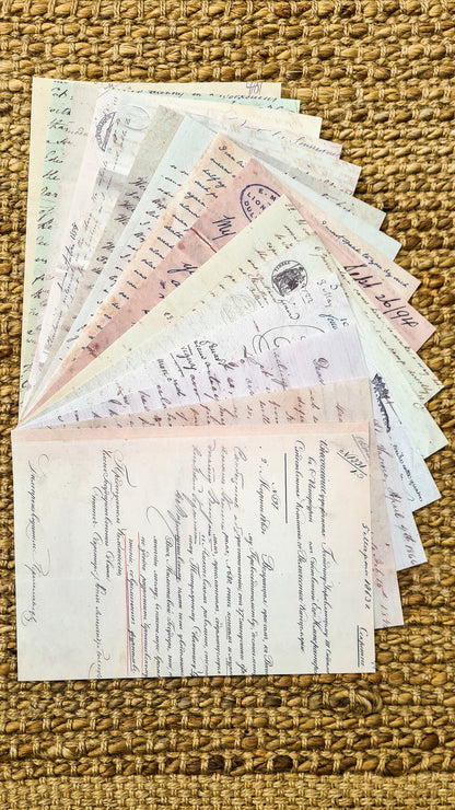 A5 Vintage Patterned Paper Packs (15 pieces)-A5 Patterned Papers Journaling Flowerpedia Floral Vintage Signage Vintage Ledger Broadsheets 15-pack-Rachel The Turtle Journal