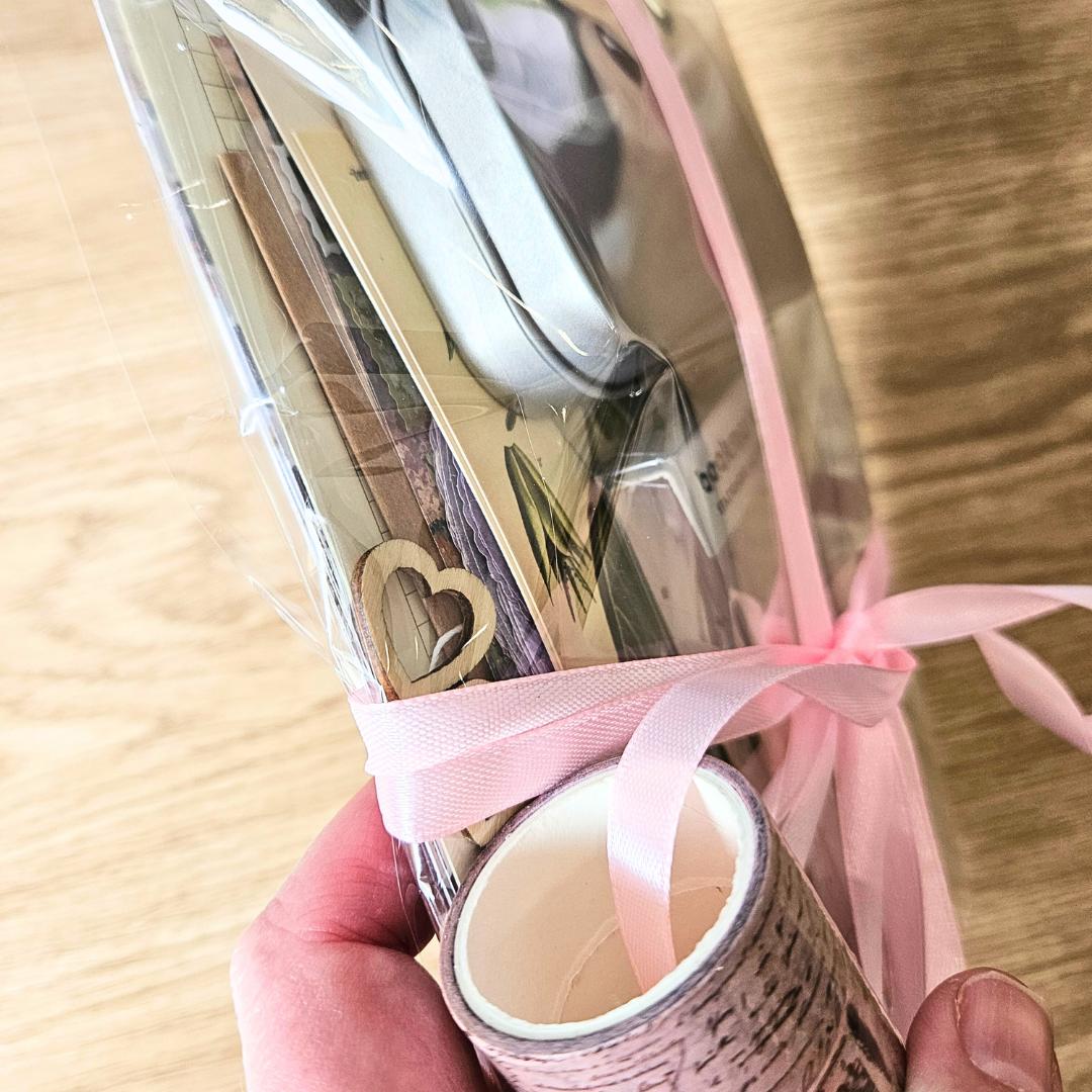 Beginner Junk Journaling Papercraft Mystery Box (80 piece) + BONUS-Rachel The Turtle Journal