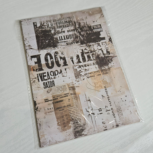 Worn and Weathered A5 Patterned Paper Set (12 sheets)