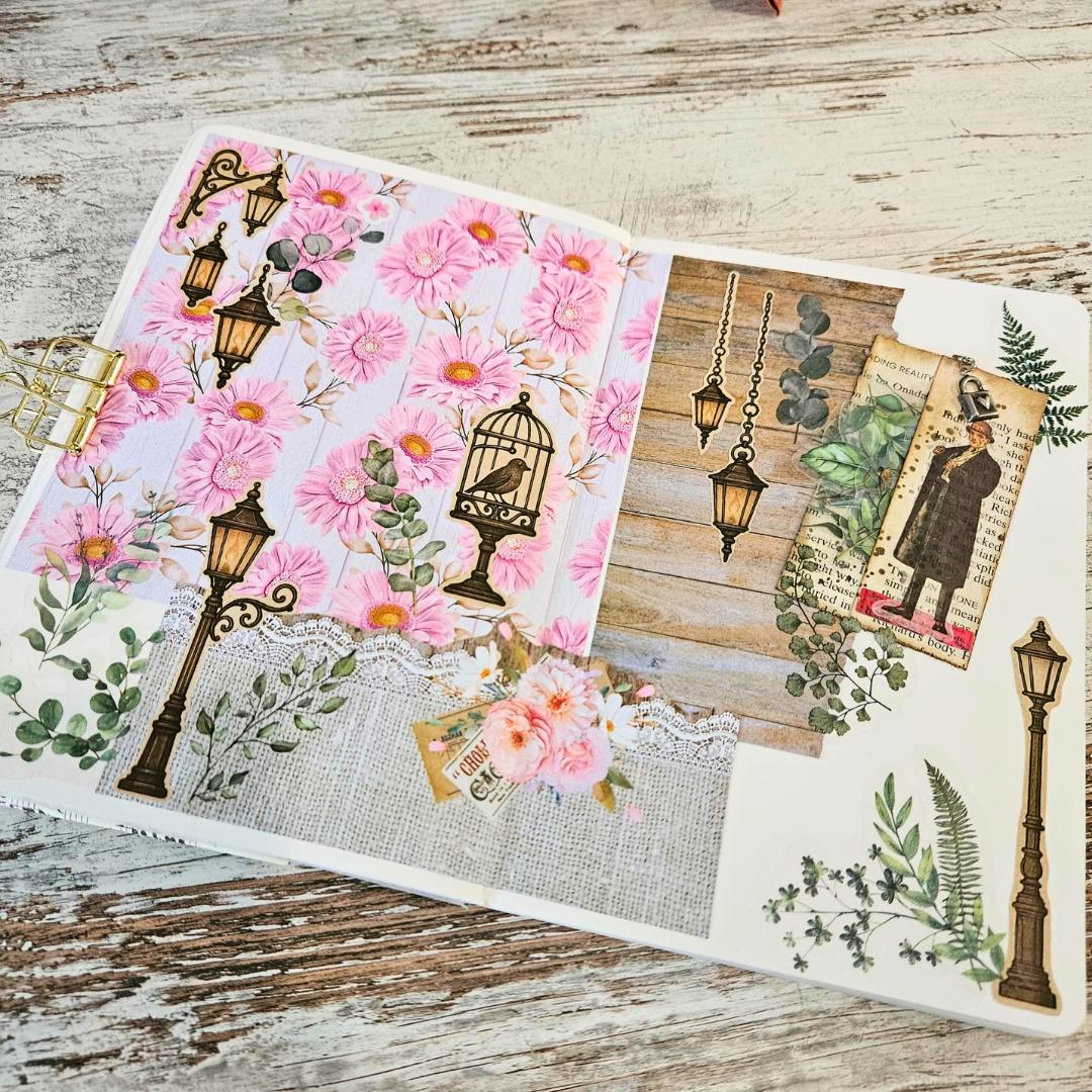 Victorian Alley Matte Sticker Set (2 x A5 Sheets) - The Turtle Journal-Victorian Alley Matte Sticker Set (2 x A5 Sheets) - The Turtle Journal Garden Nature Gnome Journaling-Rachel The Turtle Journal