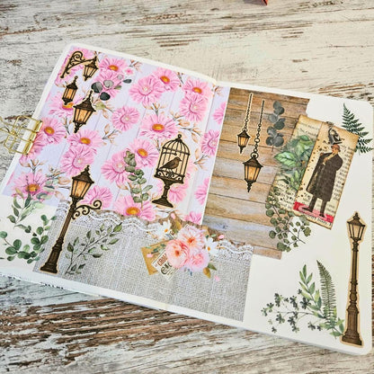 Victorian Alley Matte Sticker Set (2 x A5 Sheets) - The Turtle Journal-Victorian Alley Matte Sticker Set (2 x A5 Sheets) - The Turtle Journal Garden Nature Gnome Journaling-Rachel The Turtle Journal