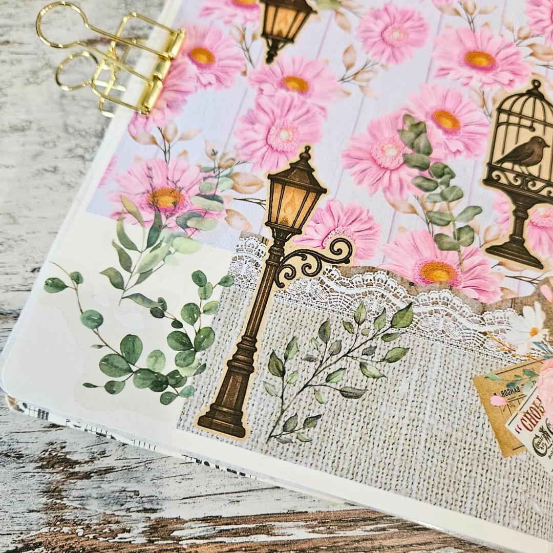 Victorian Alley Matte Sticker Set (2 x A5 Sheets) - The Turtle Journal-Victorian Alley Matte Sticker Set (2 x A5 Sheets) - The Turtle Journal Garden Nature Gnome Journaling-Rachel The Turtle Journal