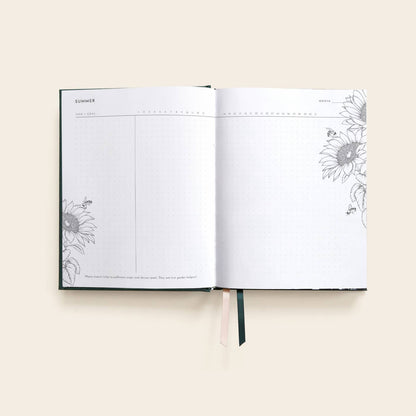 B5 Grow Garden Planner: Forest Green - Typoflora-Rachel The Turtle Journal