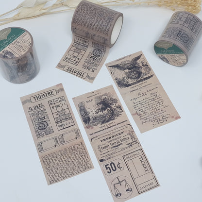 Ephemera Wide Washi Tape Roll (10m long) Plan and Plot Studio