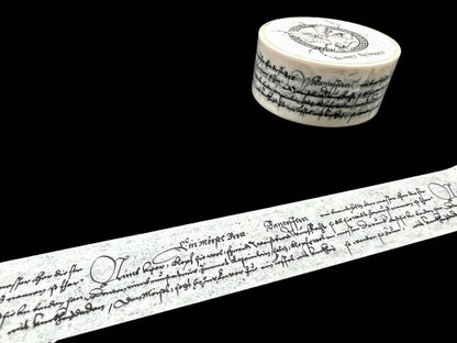 Vintage Text Washi Tape - Cora Crea Crafts (10m roll)
