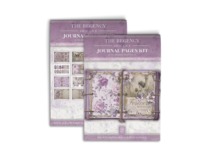 "The Regency Lilac Lace" Junk Journal Kit - Scrapbook Resource Co (Make 30 Pages+)