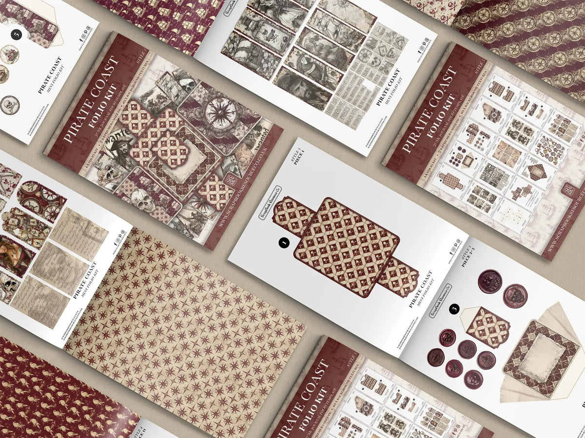 The Pirate Coast Mini Folio Kit - Scrapbook Resource Co