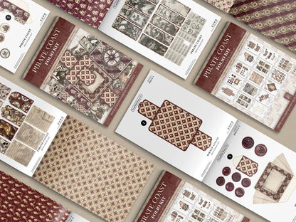 The Pirate Coast Mini Folio Kit - Scrapbook Resource Co