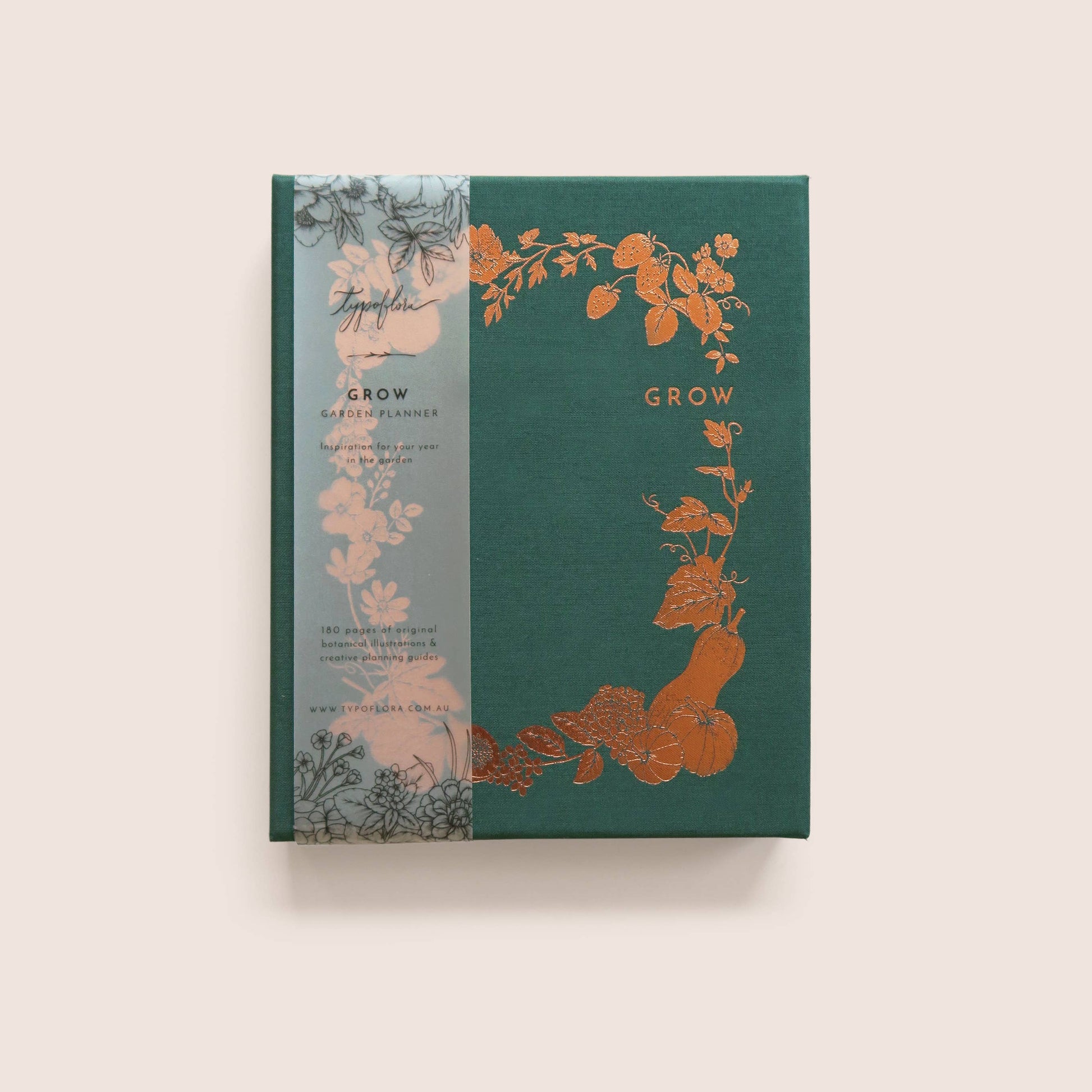 B5 Grow Garden Planner: Forest Green - Typoflora-Rachel The Turtle Journal