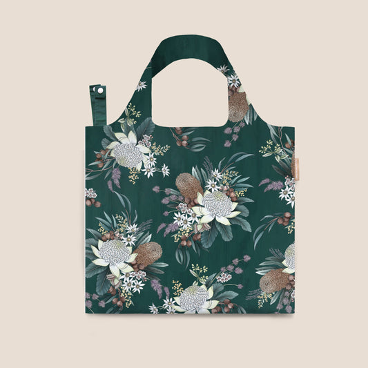 Green Waratah Reusable Bag Craft Gift Tote - Typoflora (1)