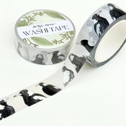 Magpies Washi (15mm width) 10m roll - Bridget Farmer