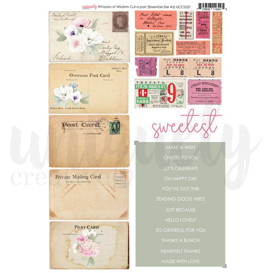 Whispers of Wisdom Cut-a-Part A4 Sheet - Uniquely Creative (1 sheet)-Rachel The Turtle Journal