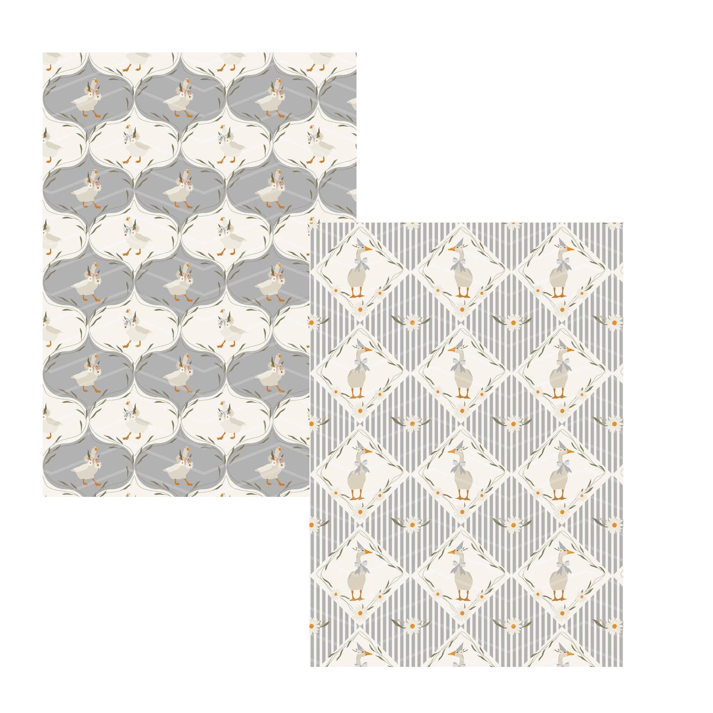 A5 Mother Goose Booklet Scrapbook Patterned Papers - Chapteries from France