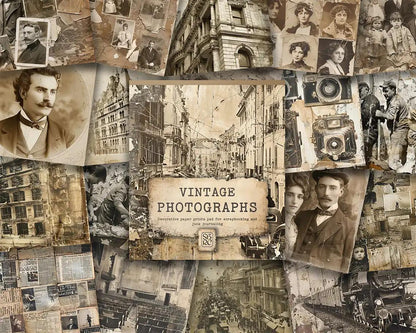Vintage Photographs Patterned Paper Pad - Scrapbook Resource Co from the UK