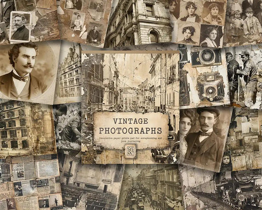 Vintage Photographs Patterned Paper Pad - Scrapbook Resource Co from the UK