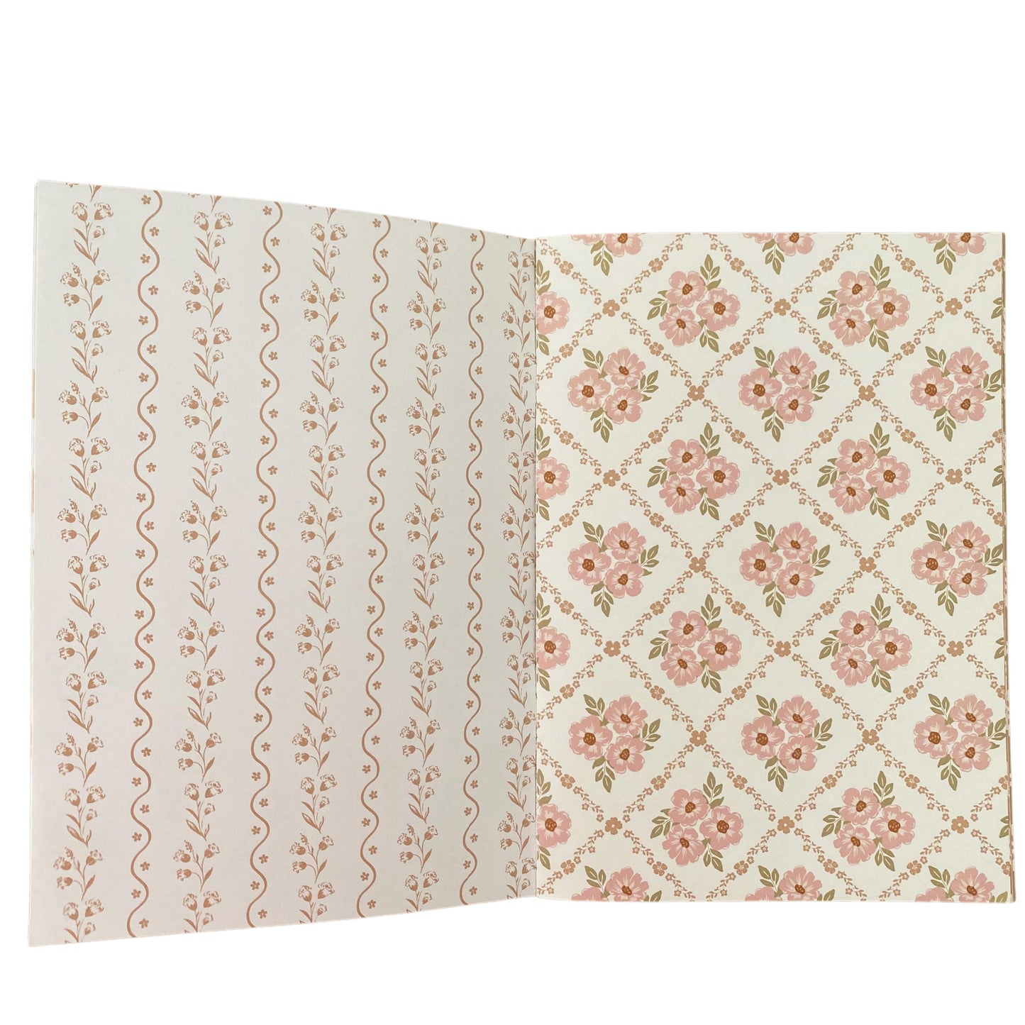 A5 Grandma Wallpaper Scrapbook Patterned Papers - Chapteries from France-Rachel The Turtle Journal