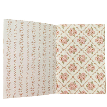 A5 Grandma Wallpaper Scrapbook Patterned Papers - Chapteries from France-Rachel The Turtle Journal