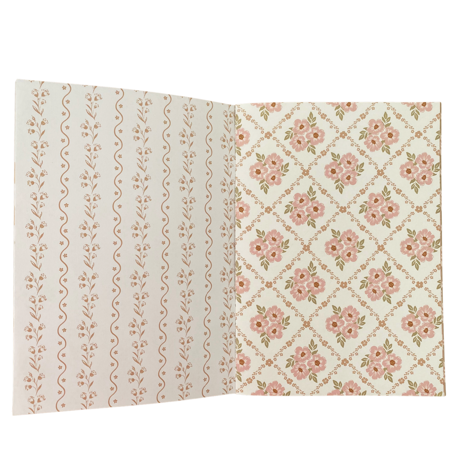 A5 Grandma Wallpaper Scrapbook Patterned Papers - Chapteries from France