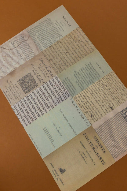 A5 Book Pages Paper Set - Cora Crea Crafts (10 sheets)