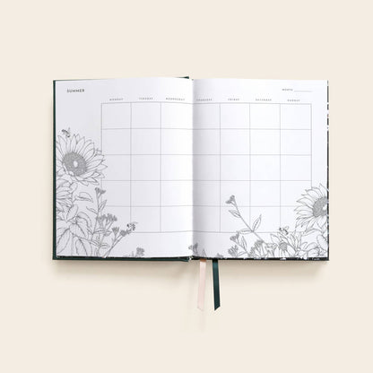 B5 Grow Garden Planner: Forest Green - Typoflora-Rachel The Turtle Journal