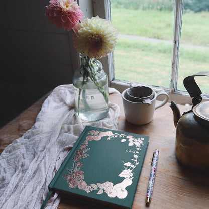 B5 Grow Garden Planner: Forest Green - Typoflora-Rachel The Turtle Journal